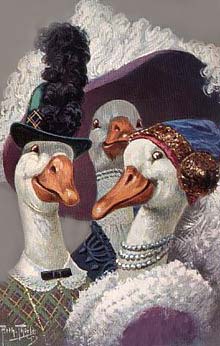 Geese Wearing Hats by Arthur Thiele