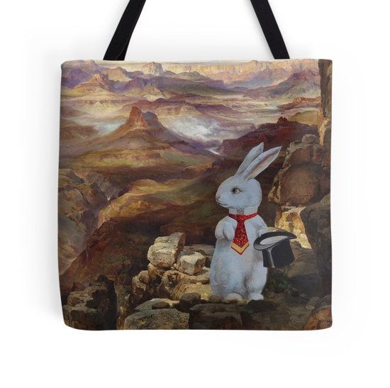 White Rabbit Tote Bag