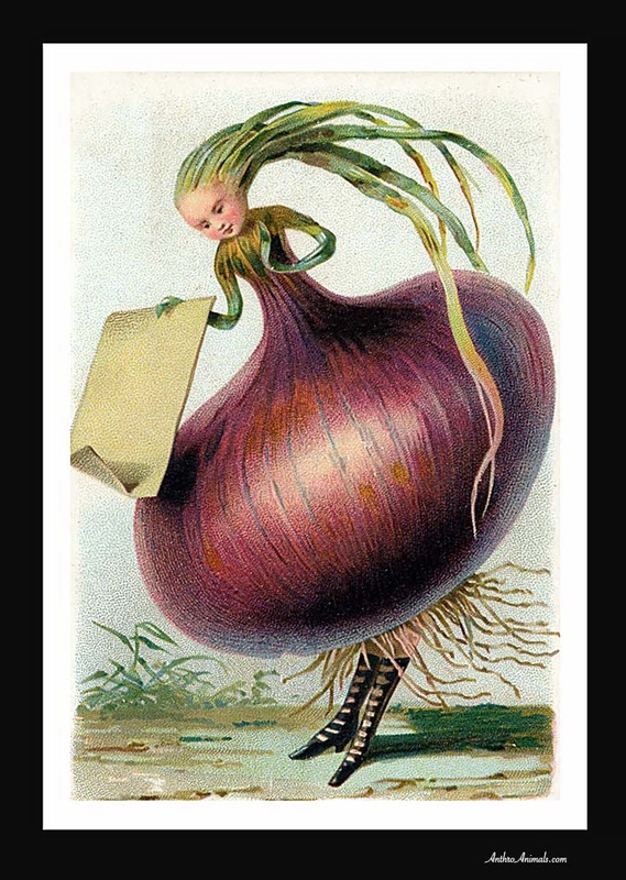 Anthropomorphic onion.  
